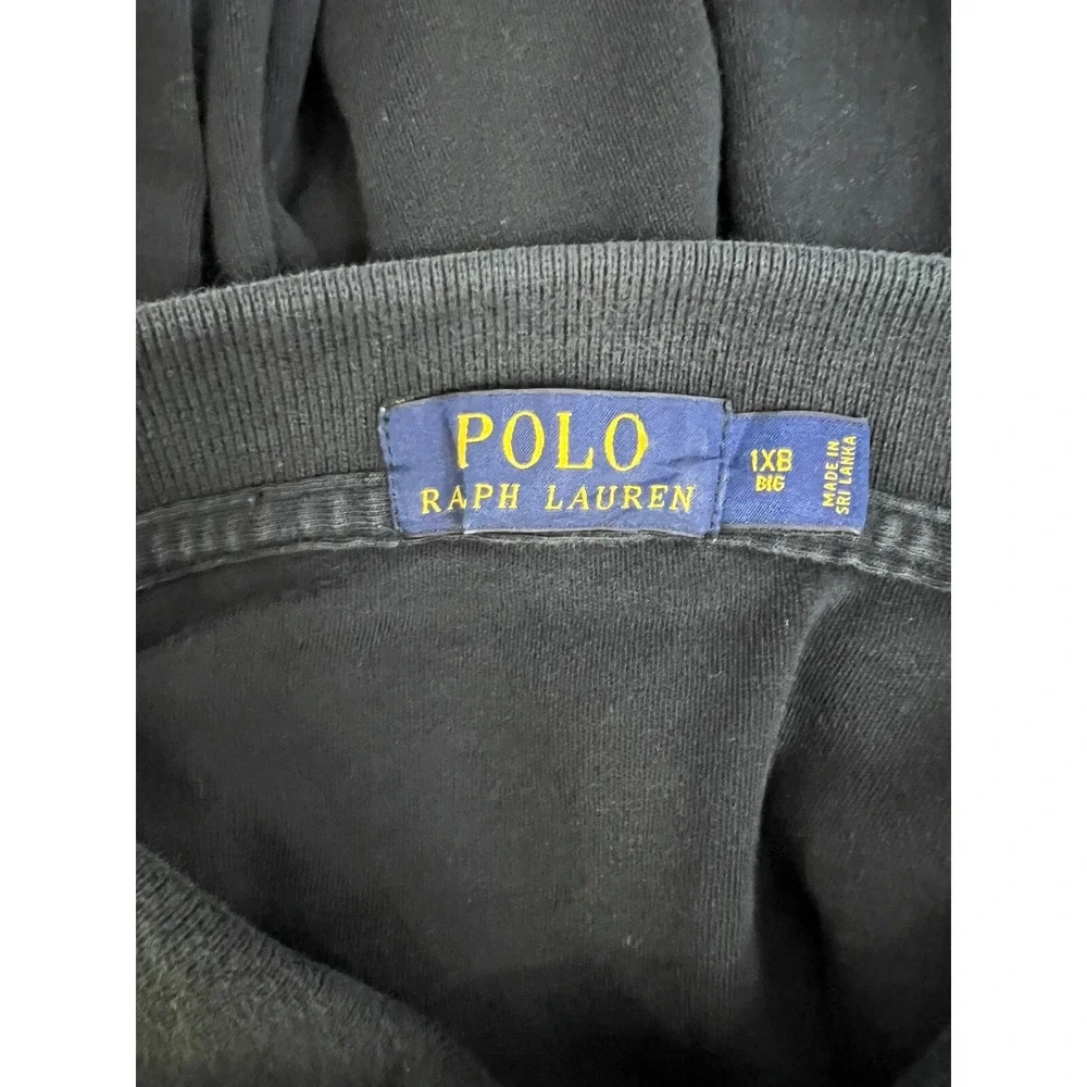 Polo Ralph Lauren Men's 1XB BIG Shirt‎ Short-sleeve Button-up Classic Navy Blue